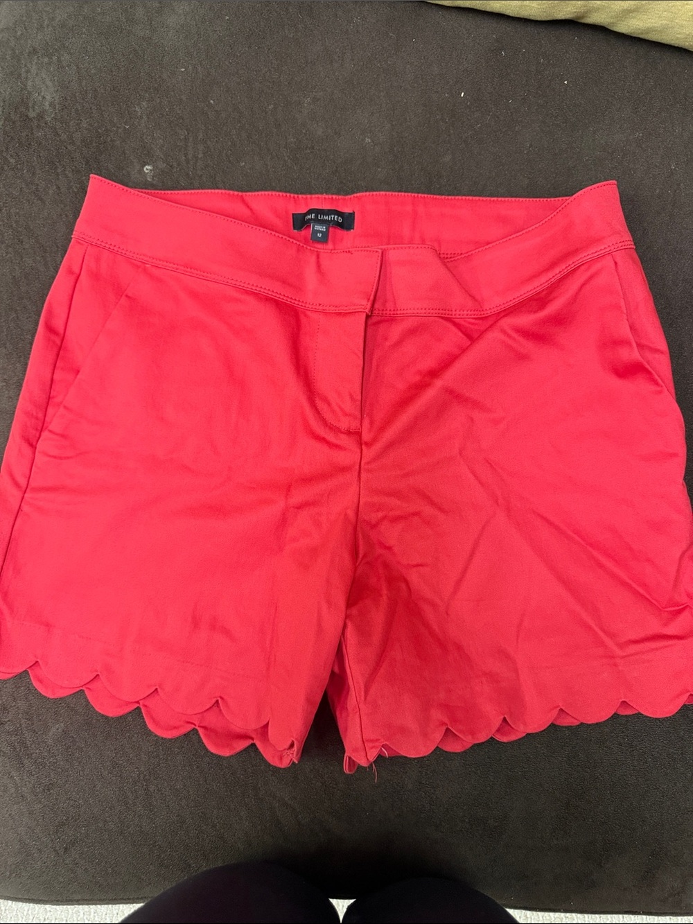 The Limited Coral Scalloped Hem Women's Shorts